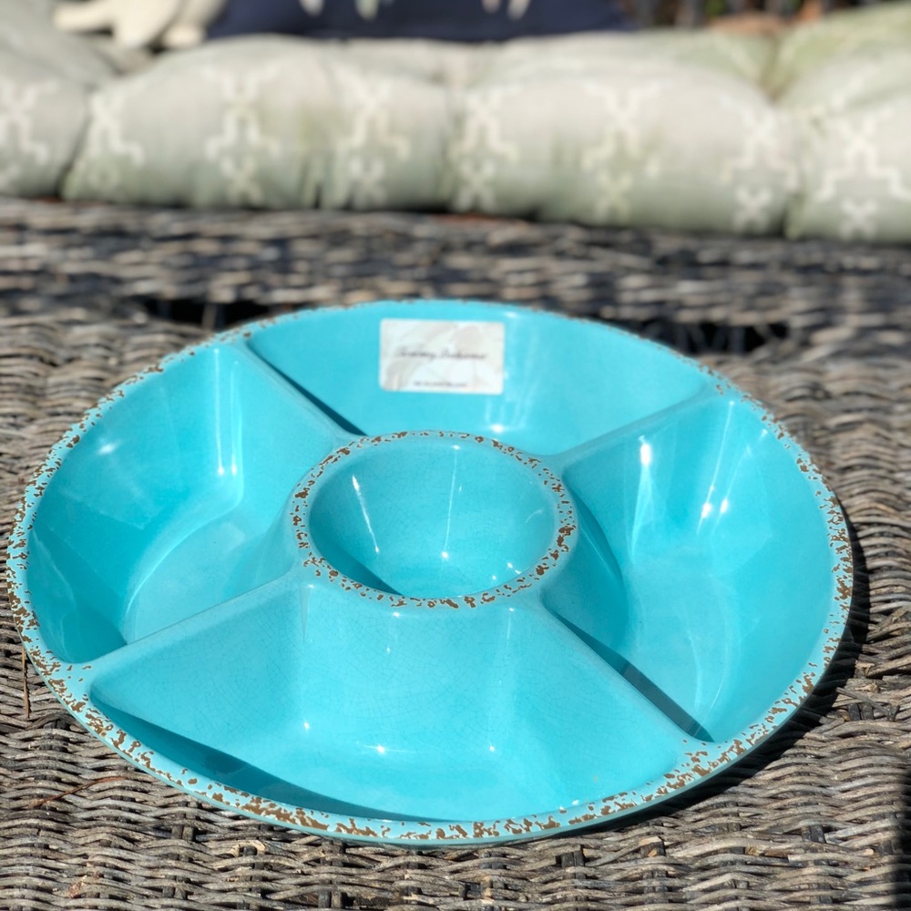 Tommy Bahama melamine divided platter